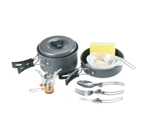 ظروف کمپینگ 10در1 گرین Green 10IN1 Camping Cookware