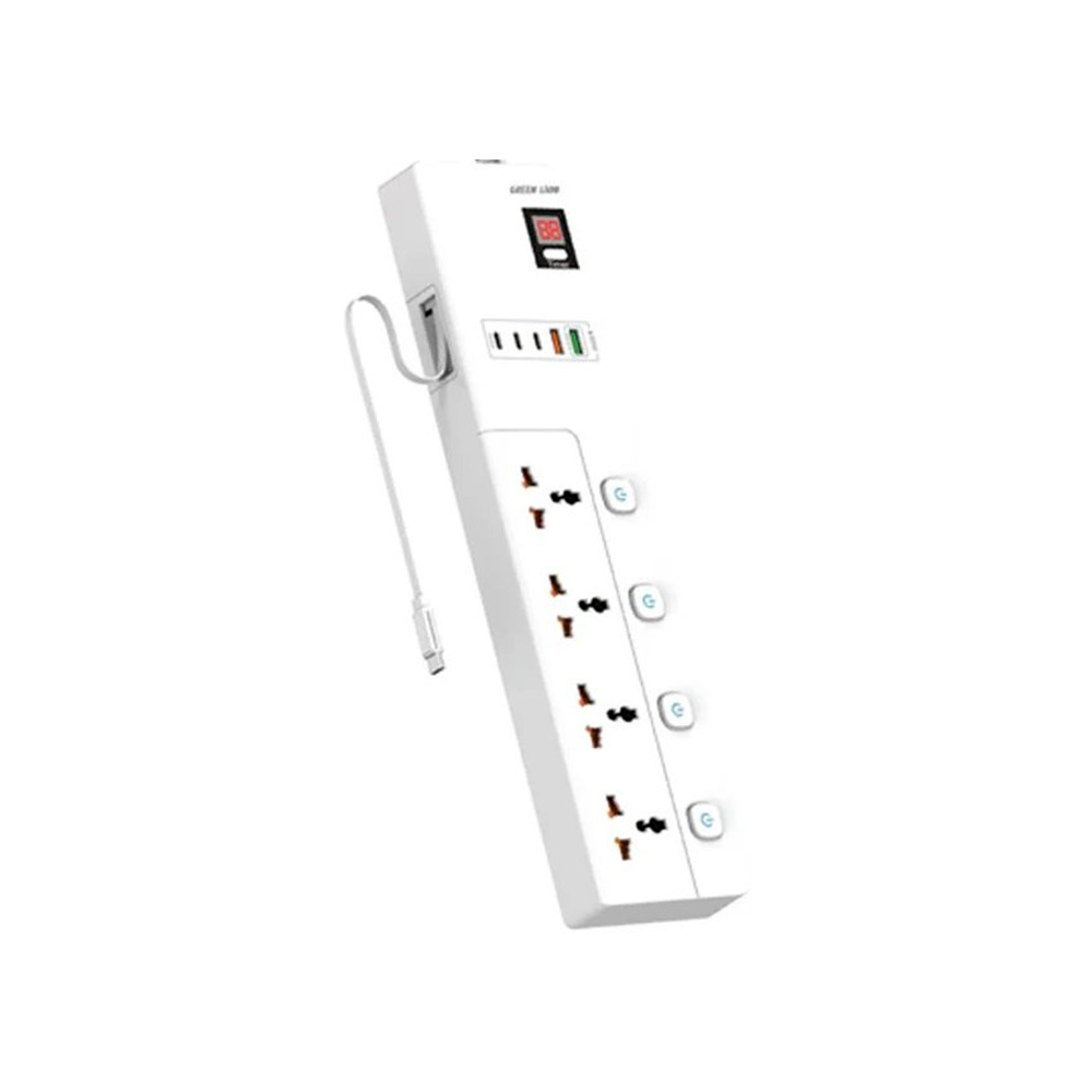 چندراهی و محافظ برق گرین لاین مدل Green lion GNGS9PSKT3 GS-900 power socket 3M