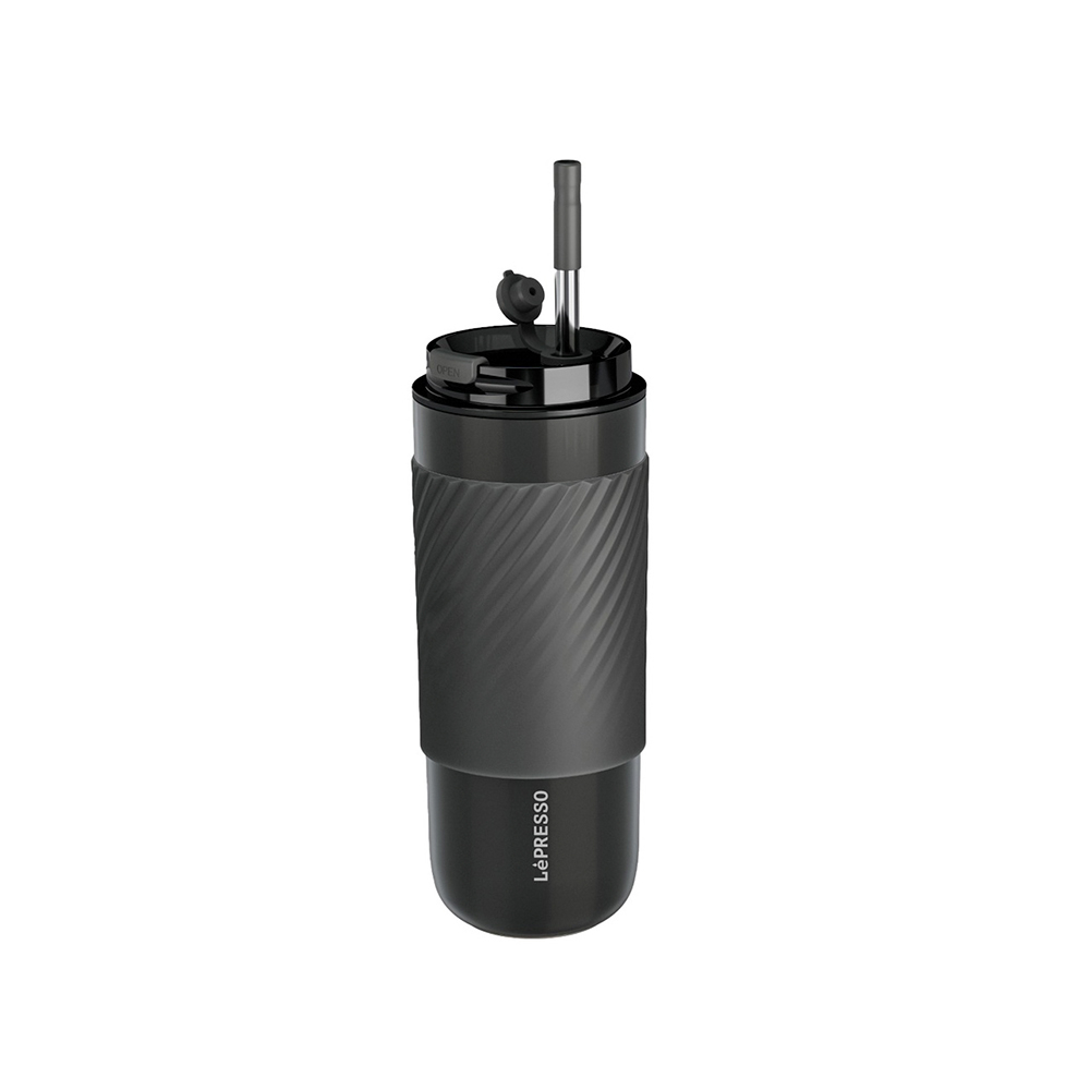 ماگ حرارتی لپرسو مدل Lepresso LPCM520 coffee mug sleeve and straw 520ML