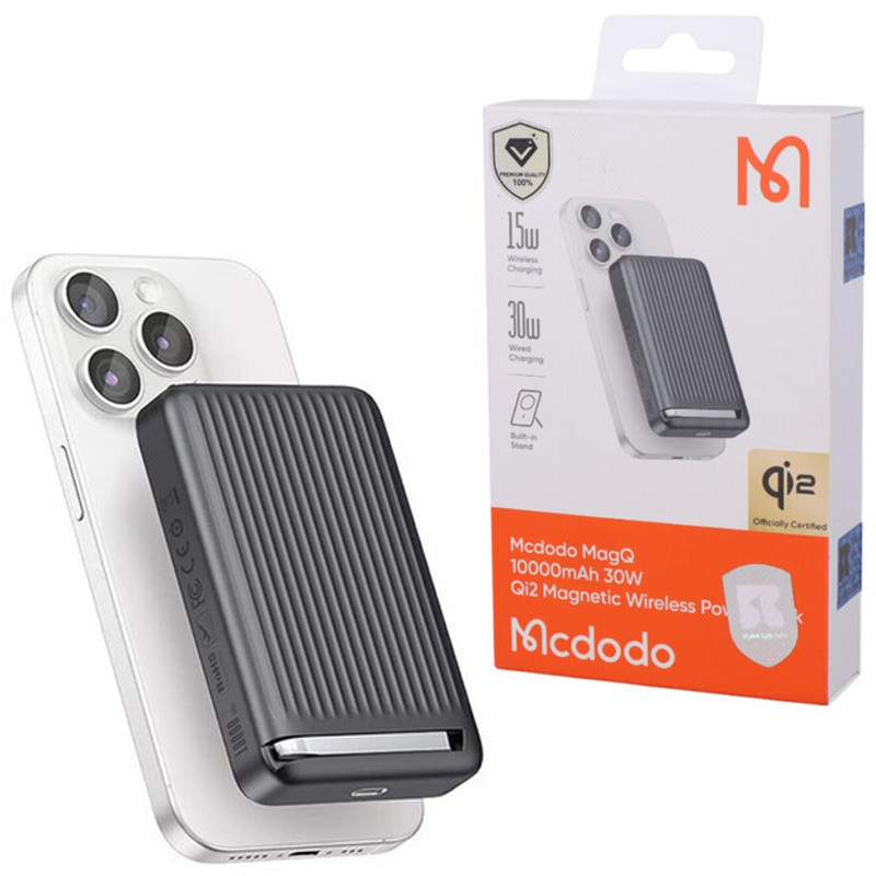 پاوربانک مگ‌سیف Qi2 با شارژ سریع ۳۰ وات مک‌دودو MC-781 (گارانتی ۱۲ماهه شرکتی)