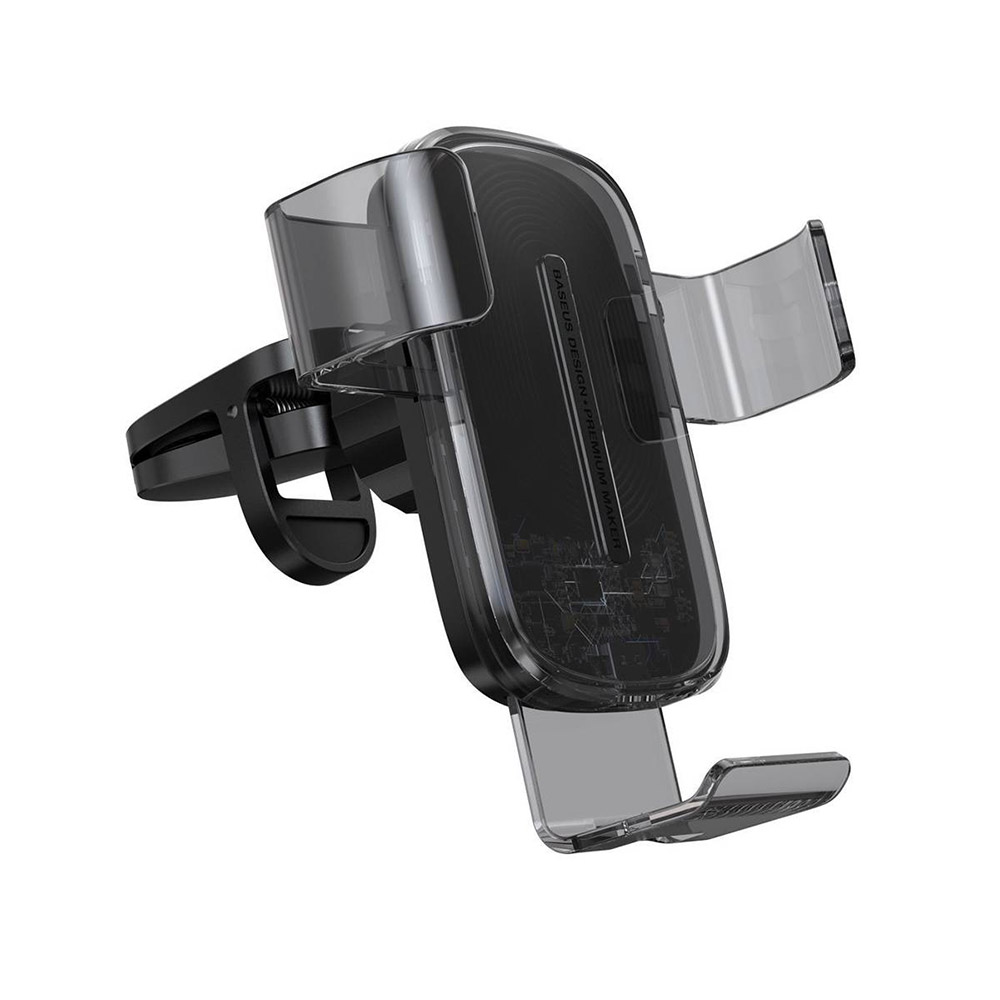 هولدر و شارژر وایرلس دریچه کولری بیسوس Baseus Explor Gravity WXYL-K توان 15 وات