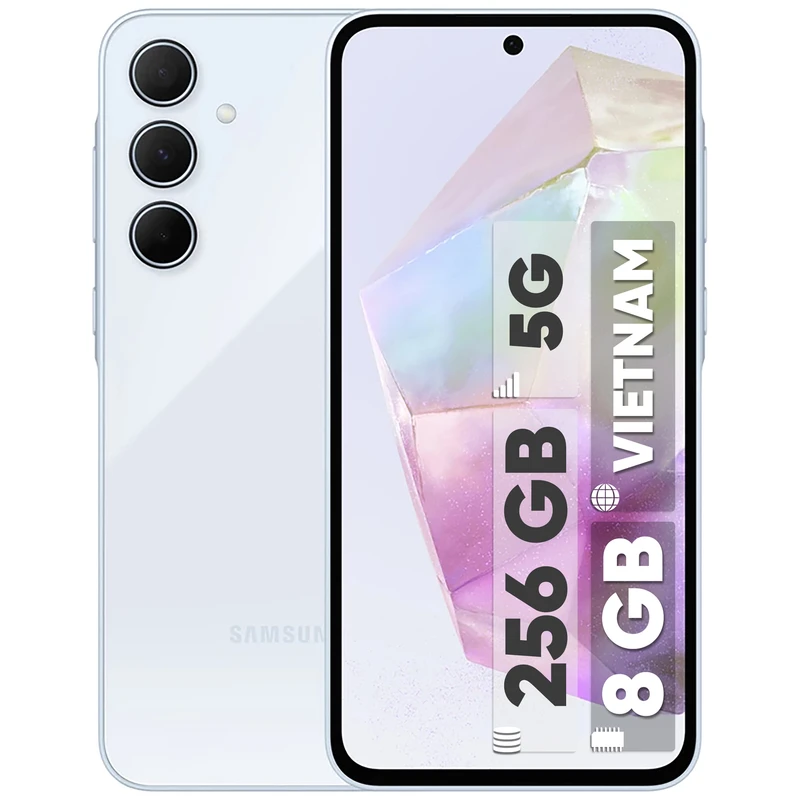 گوشی سامسونگ Galaxy A35 رجیستر‌شده دو سیم‌کارت 256 گیگابایت با رم 8 گیگابایت - ویتنام