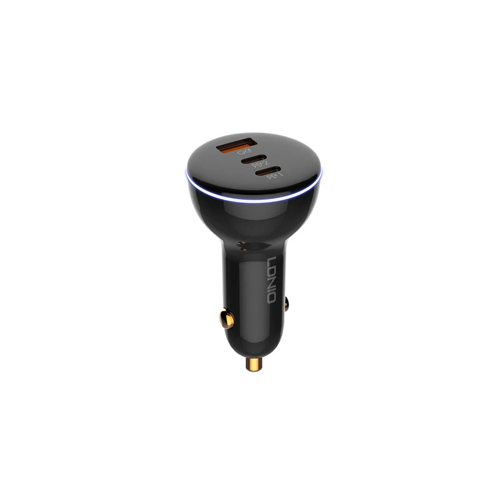 شارژر فندکی سوپر فست شارژ c102 ال دی نیو Ldnio C102 car charger C to C cable 160W