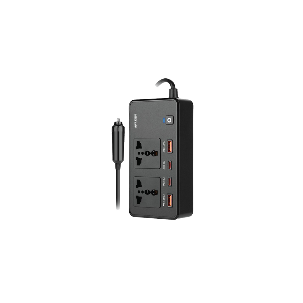 اینورتر فندکی خودرو گرین لاین Green Lion GNGC200CIN Car Inverter GC-200