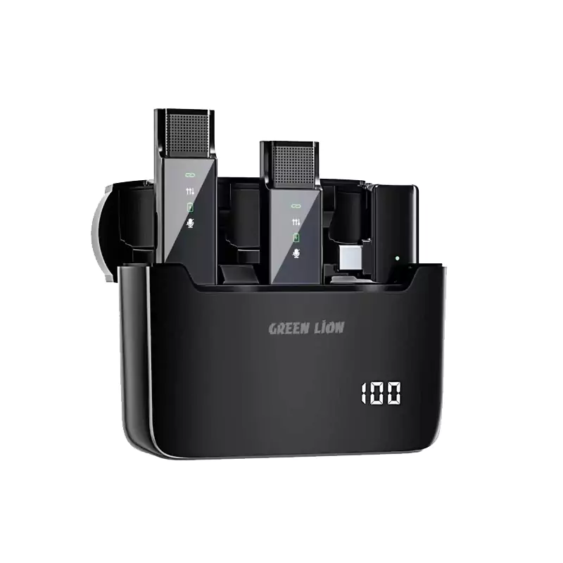 میکروفن بی سیم لایتنینگ گرین لاین مدل Green Lion | 2in1 DIGITAL DISPLAY