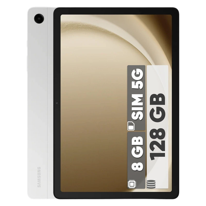 تبلت 11 اینچ سامسونگ مدل Galaxy Tab A9 Plus 5G با ظرفیت 64 گیگابایت و رم 4 گیگابایت، قابلیت پشتیبانی از یک سیم کارت و رزولوشن دوربین 8 مگاپیکسل، قابلیت تماس صوتی با سیم‌کارت