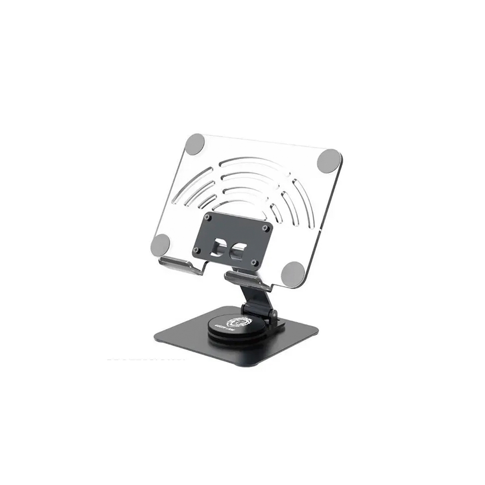 پایه رومیزی 360درجه حرفه ای گرین لاین مدل GREEN LION GNPFN360TSCL TABLE STAND 360 ROTATION CLEAR